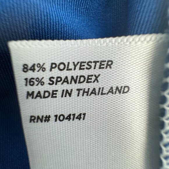 Lady Hagen Women's Blue White Sleeveless Golf Polo Collared V-Neck Top Medium - Picture 8 of 8